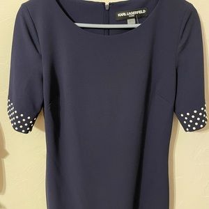 Karl Lagerfeld Dress Navy Sz 4